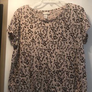 Animal print top